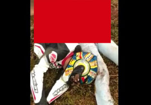 【閲覧注意】公道を時速180㎞で爆走していたライダー、事故って身体が真っ二つになる・・・