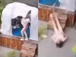 【衝撃】台風の中作業中の女性が即死。その理由がヤバスギル…（動画あり）
